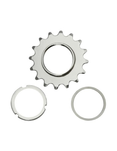 Steel Cog Track Fix 16T x 1/8 Chrome.